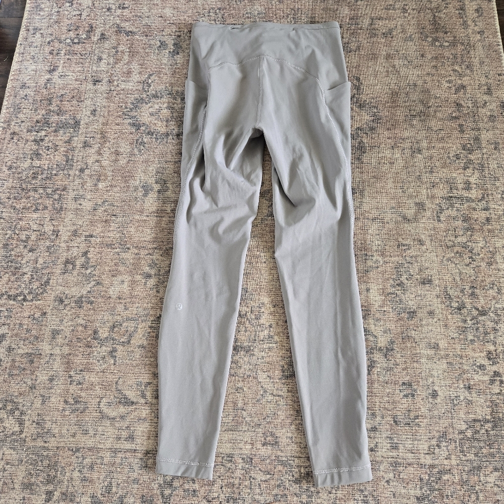 Lululemon Swift Speed High-Rise Tight 28" Leggings Brushed Luxtreme Gull Grey 6 - Picture 8 of 11